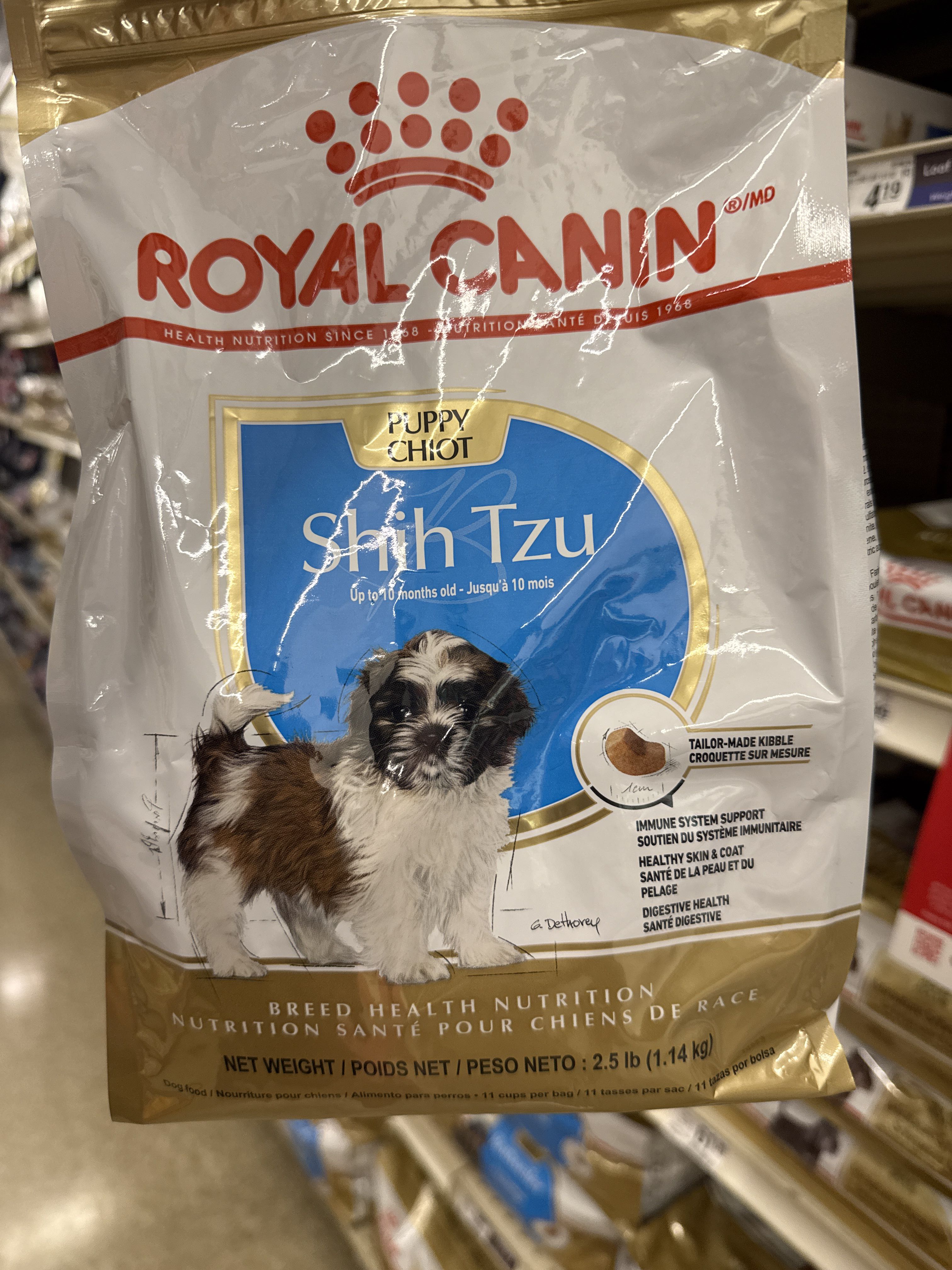 Royal Canin Puppy Shih Tzu, front of the package