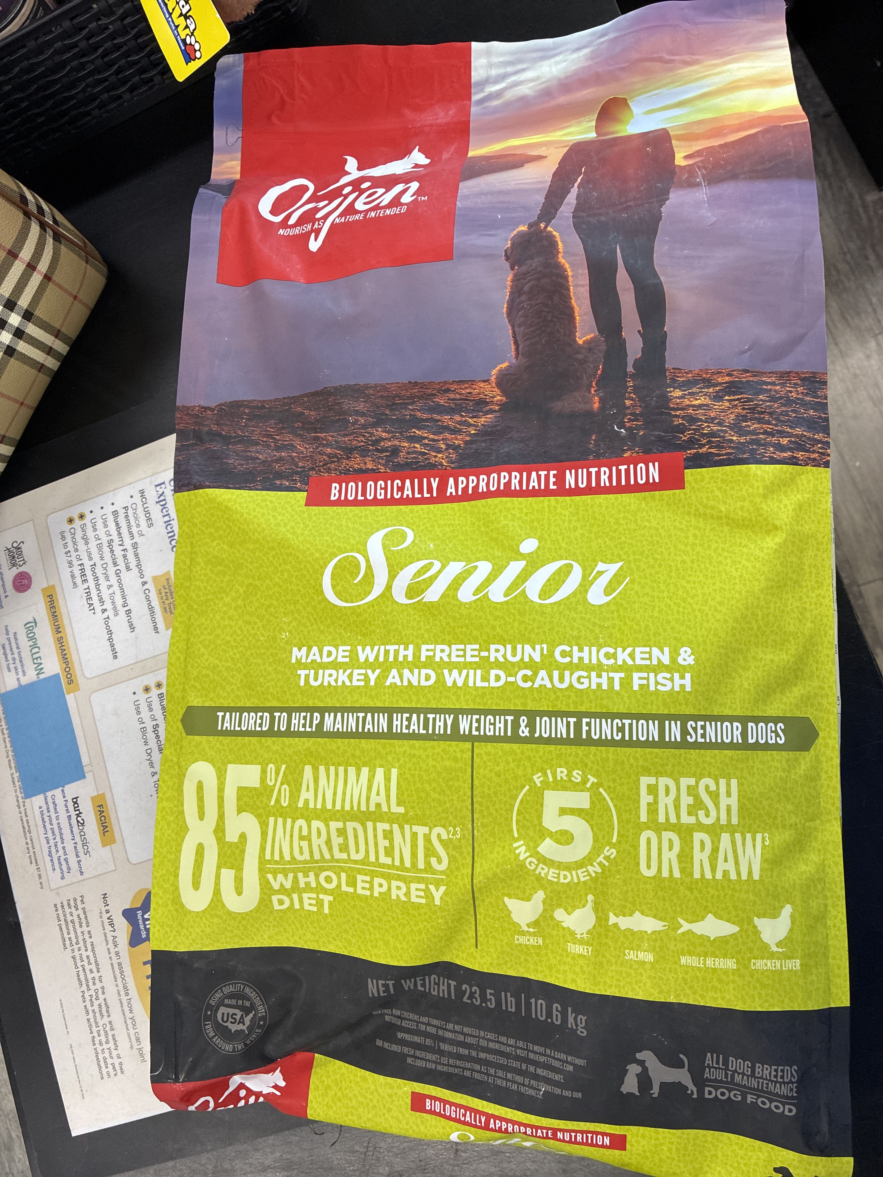 Orijen Senior, front of the package
