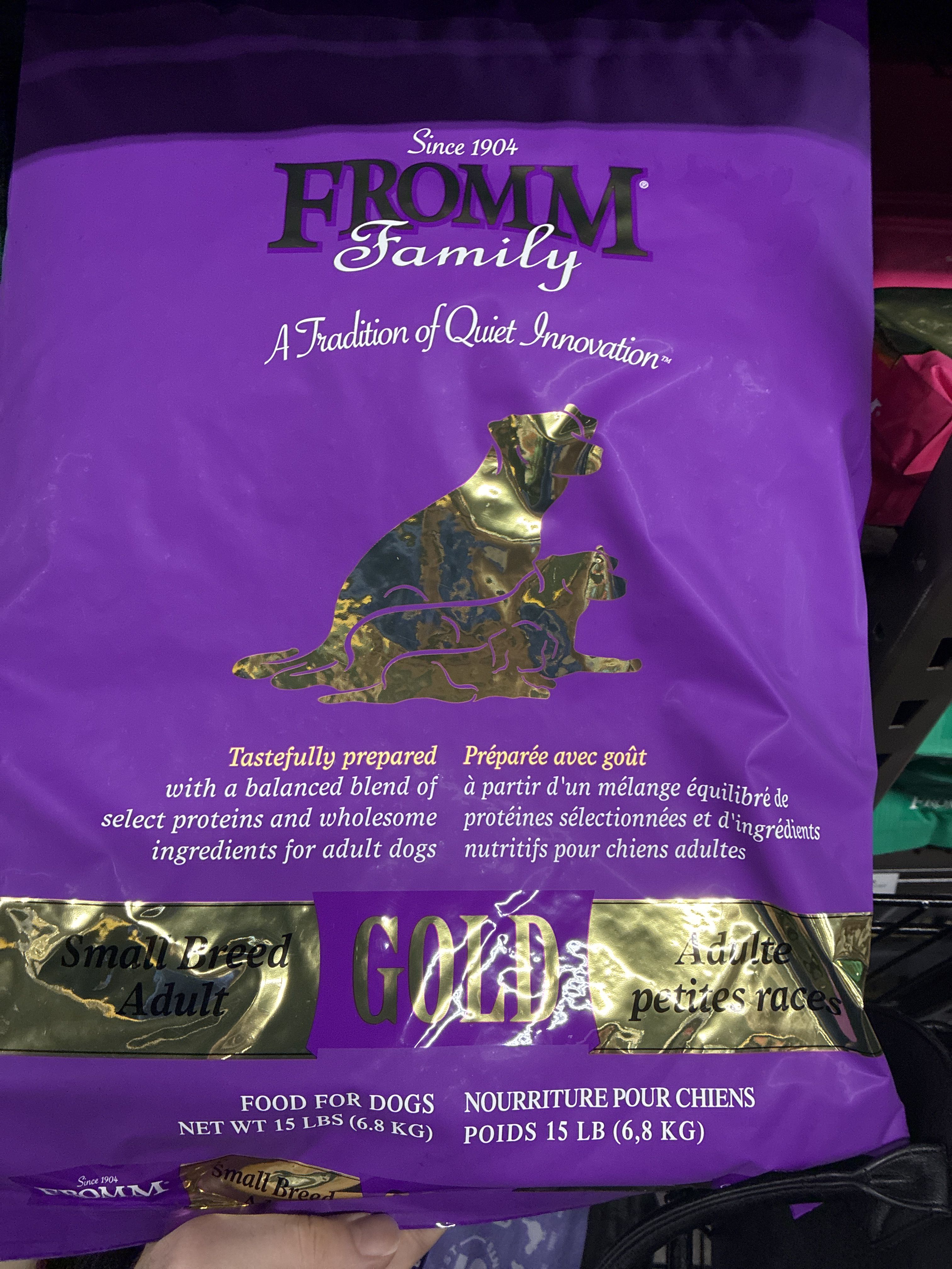 Fromm Family Small Breed Adult Gold, front of the package