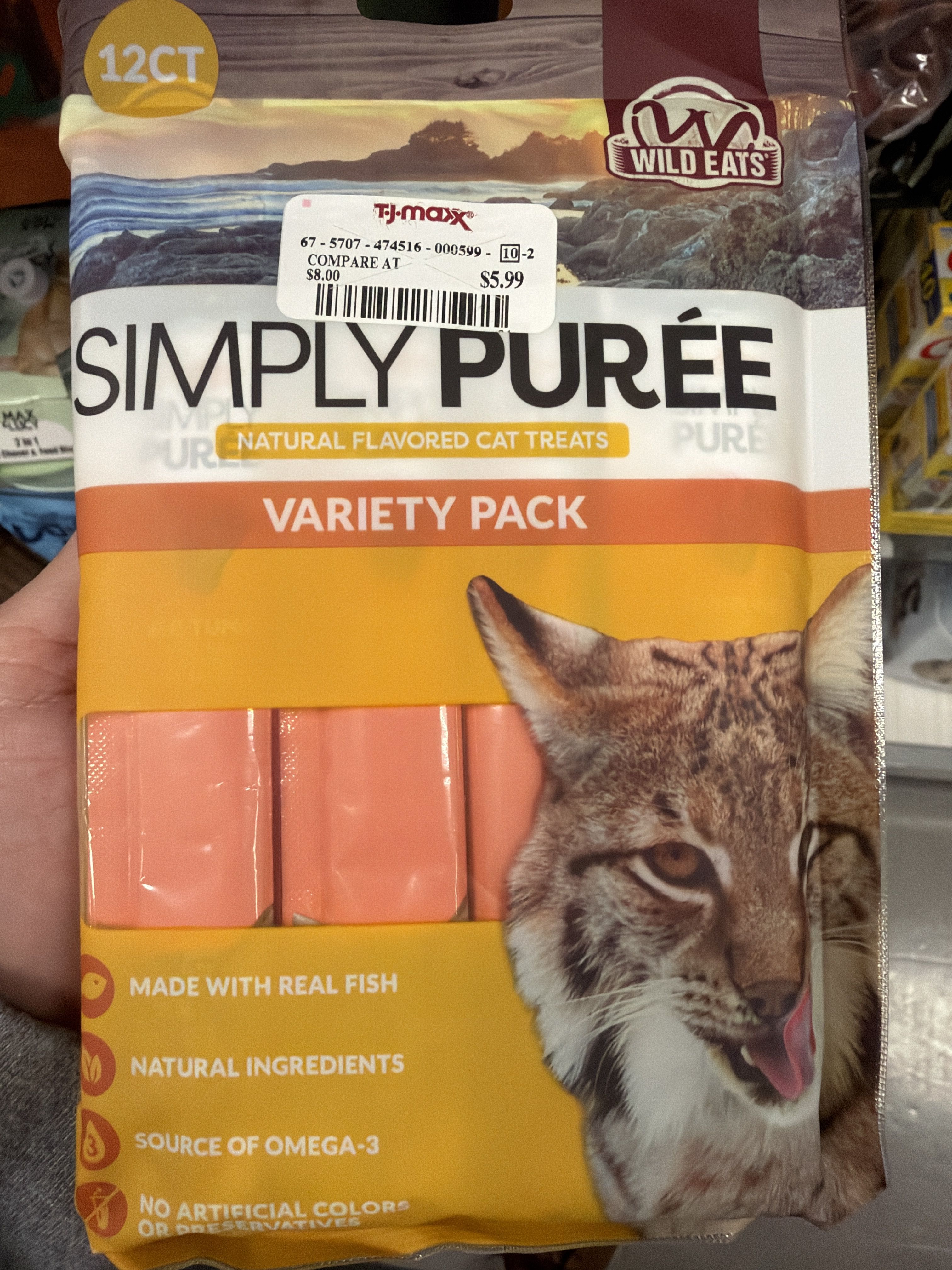 Wild Eats Simply Purée Variety Pack, front of the package