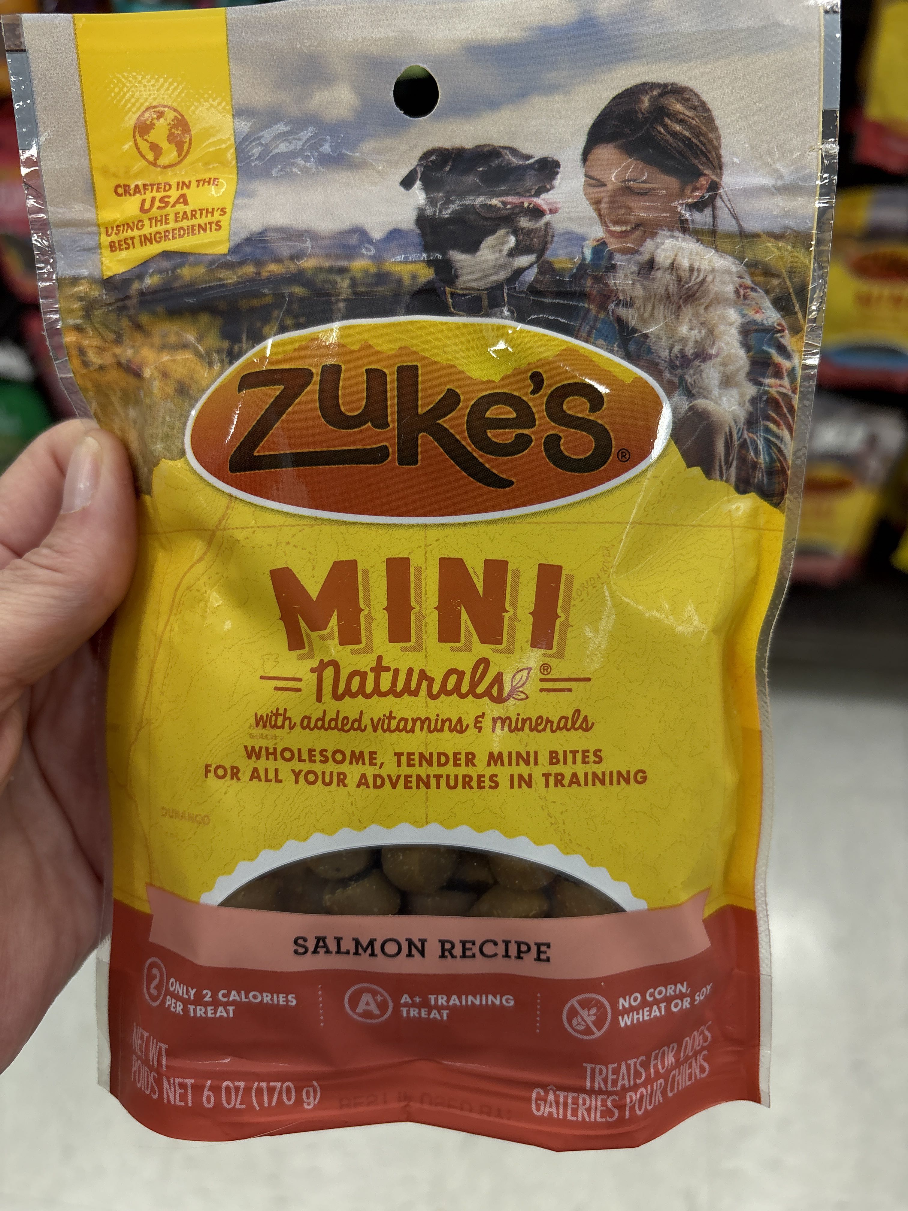 Zuke's Mini Naturals Salmon Recipe, front of the package
