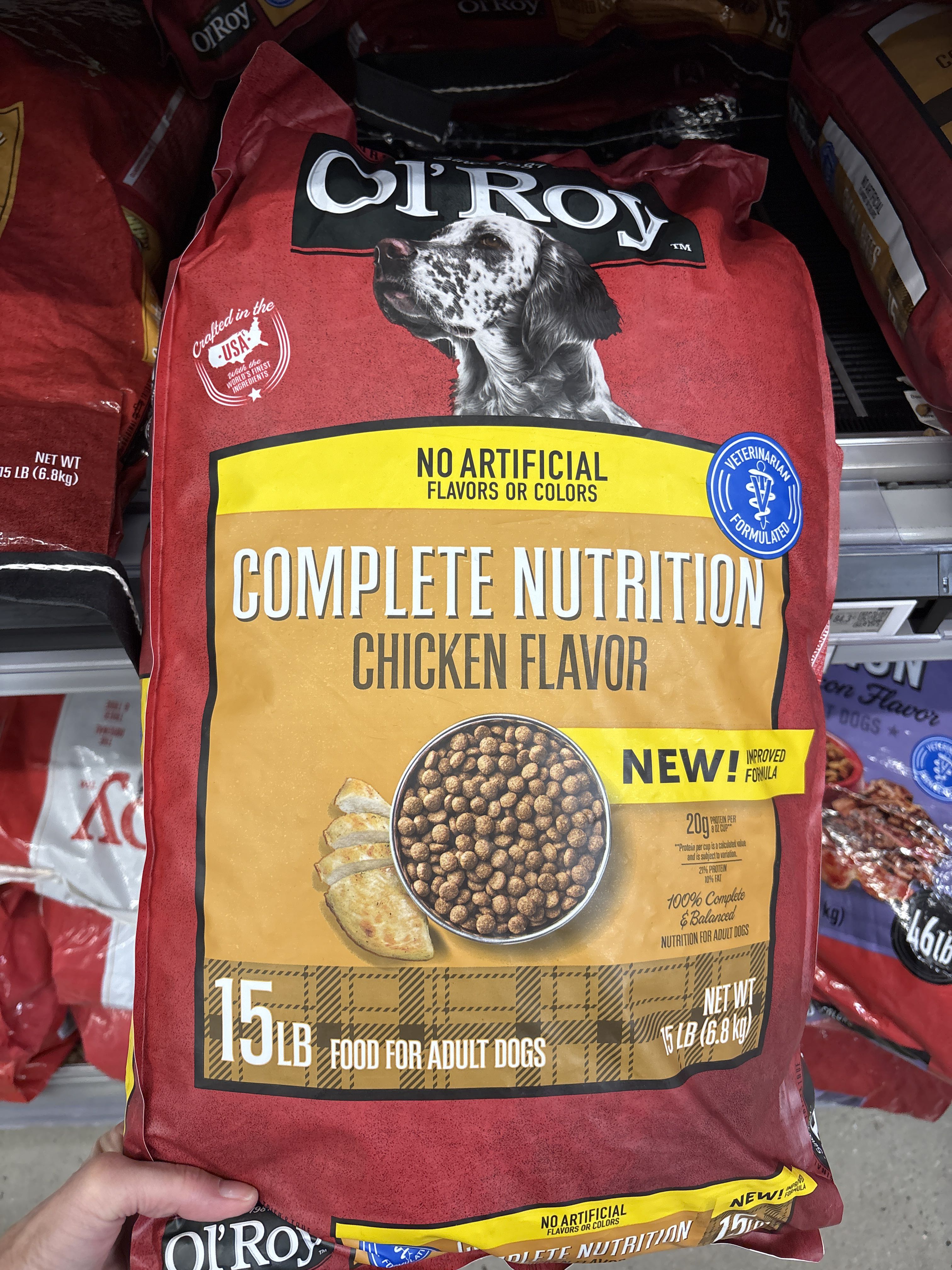 Ol' Roy Complete Nutrition Chicken Flavor, front of the package