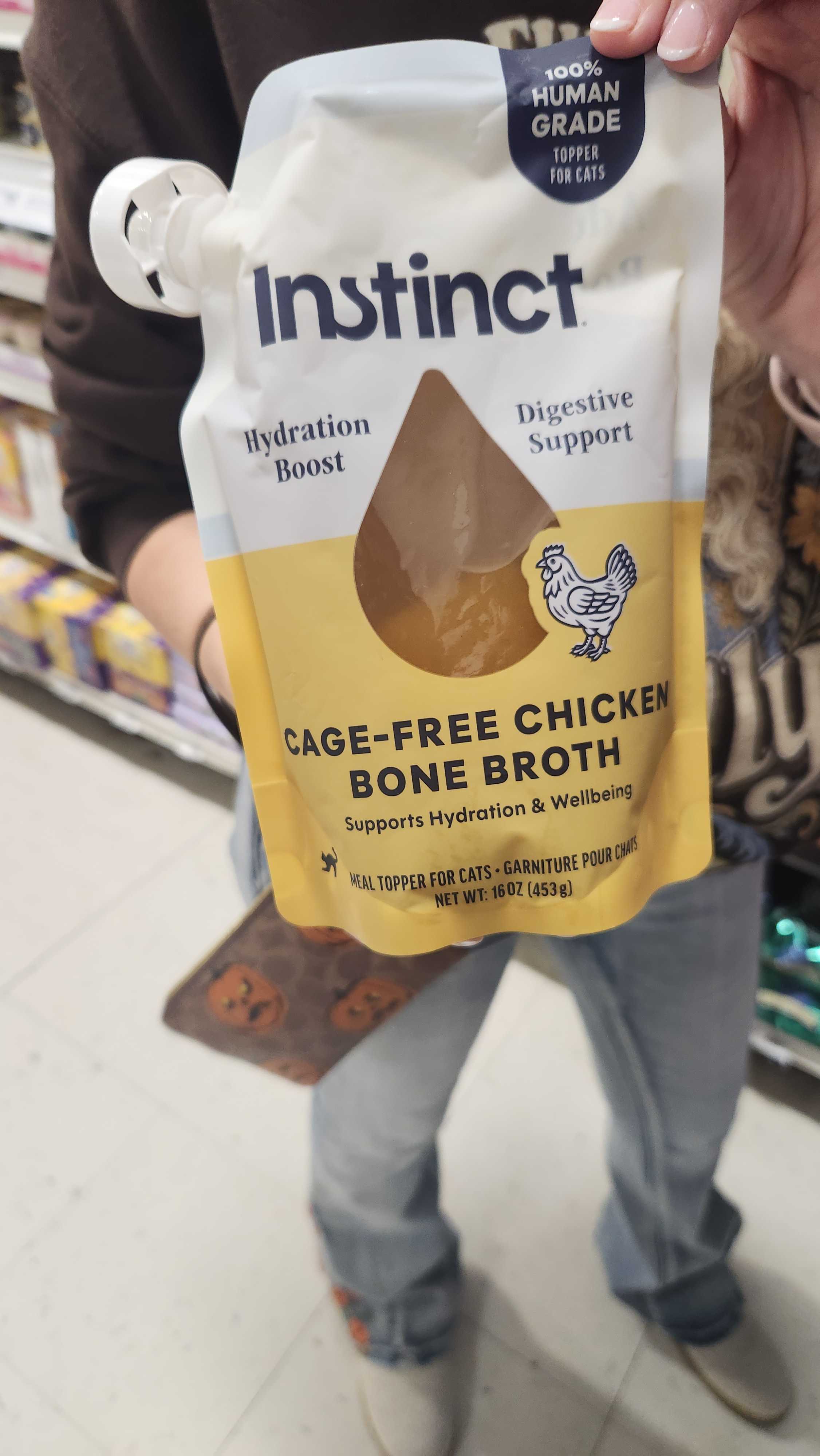 Instinct Cage-Free Chicken Bone Broth, front of the package