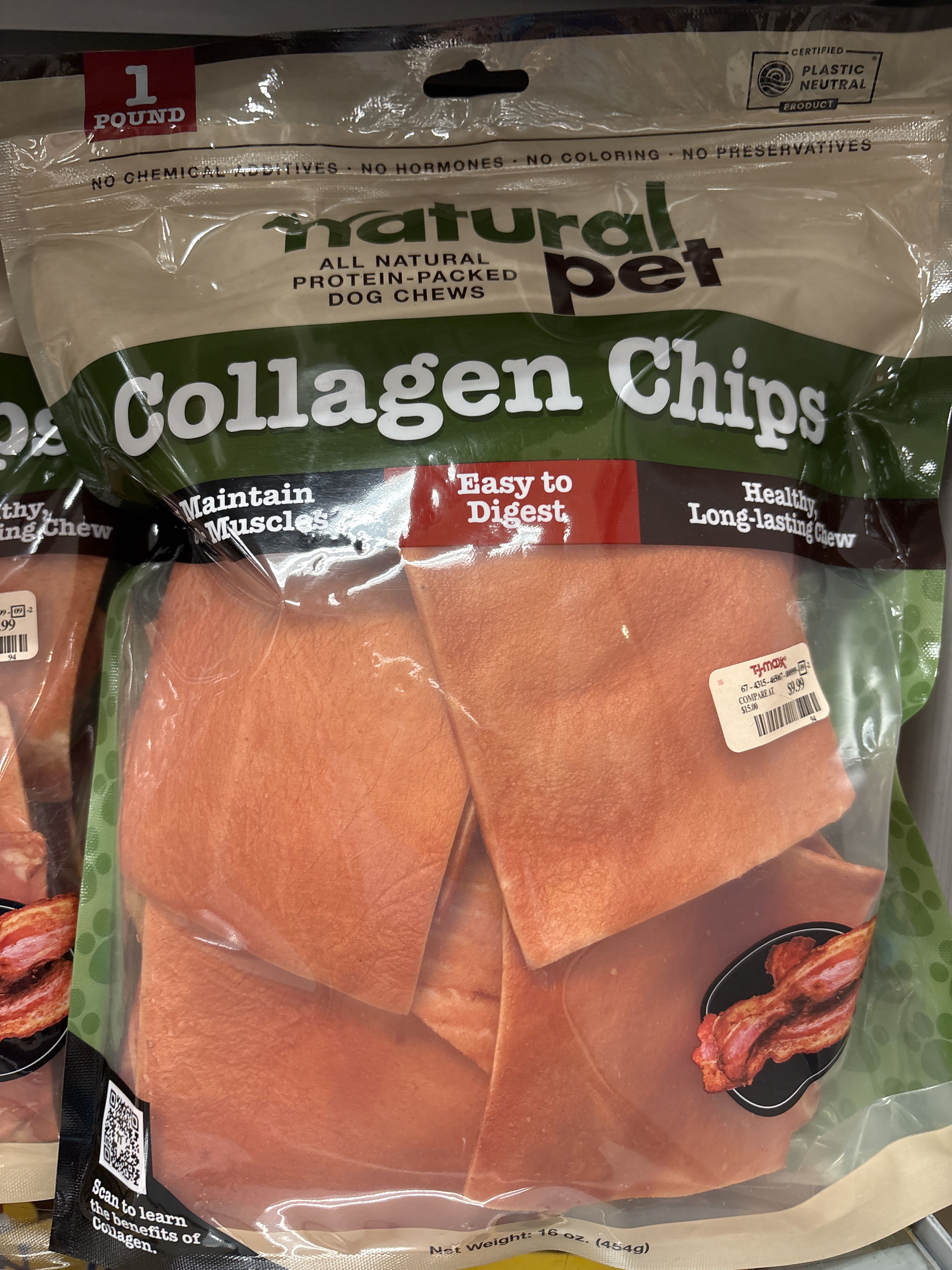 Natural Pet Collagen Chips, front of the package
