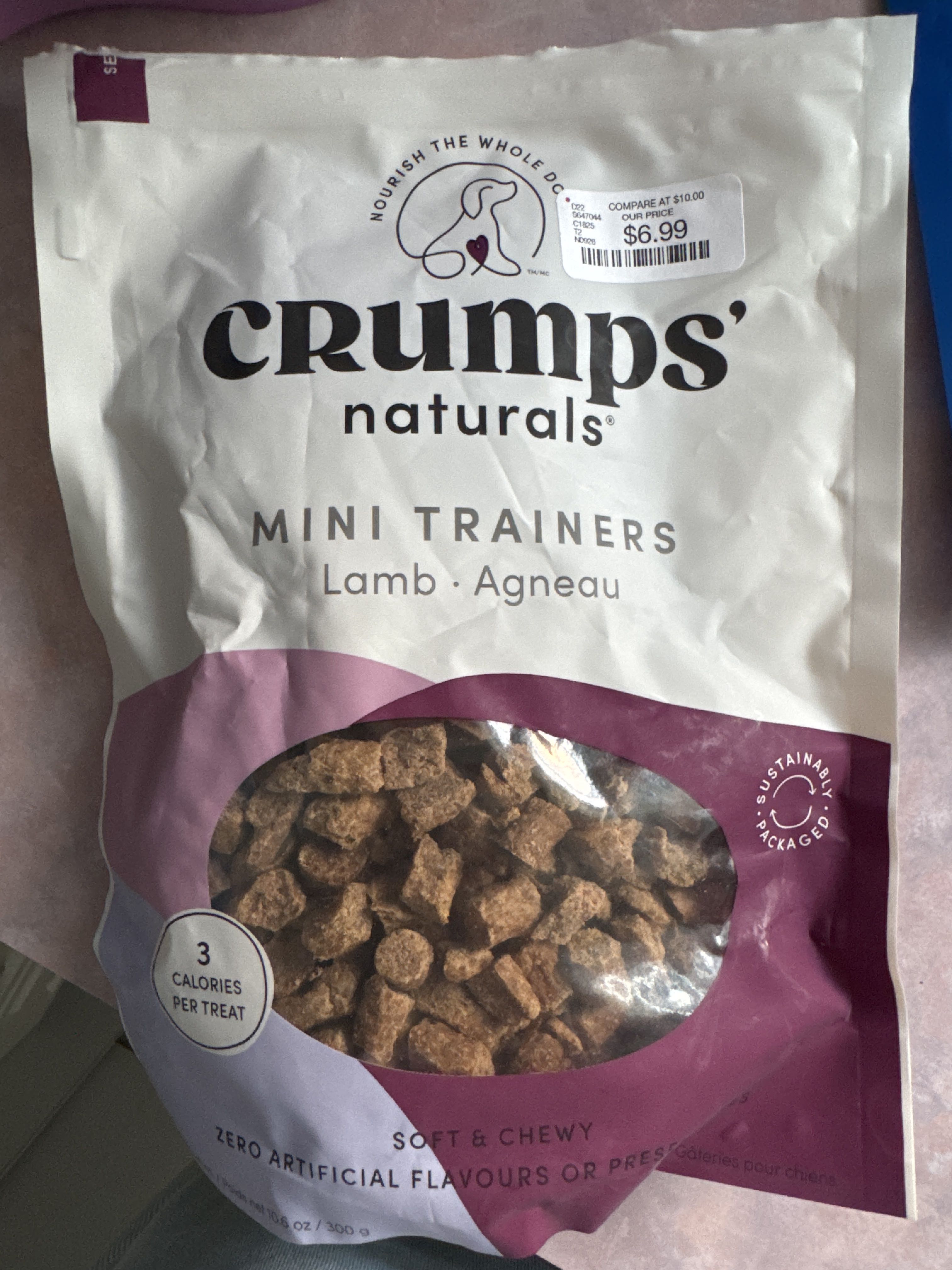 Crumps' Naturals Mini Trainers Lamb, front of the package