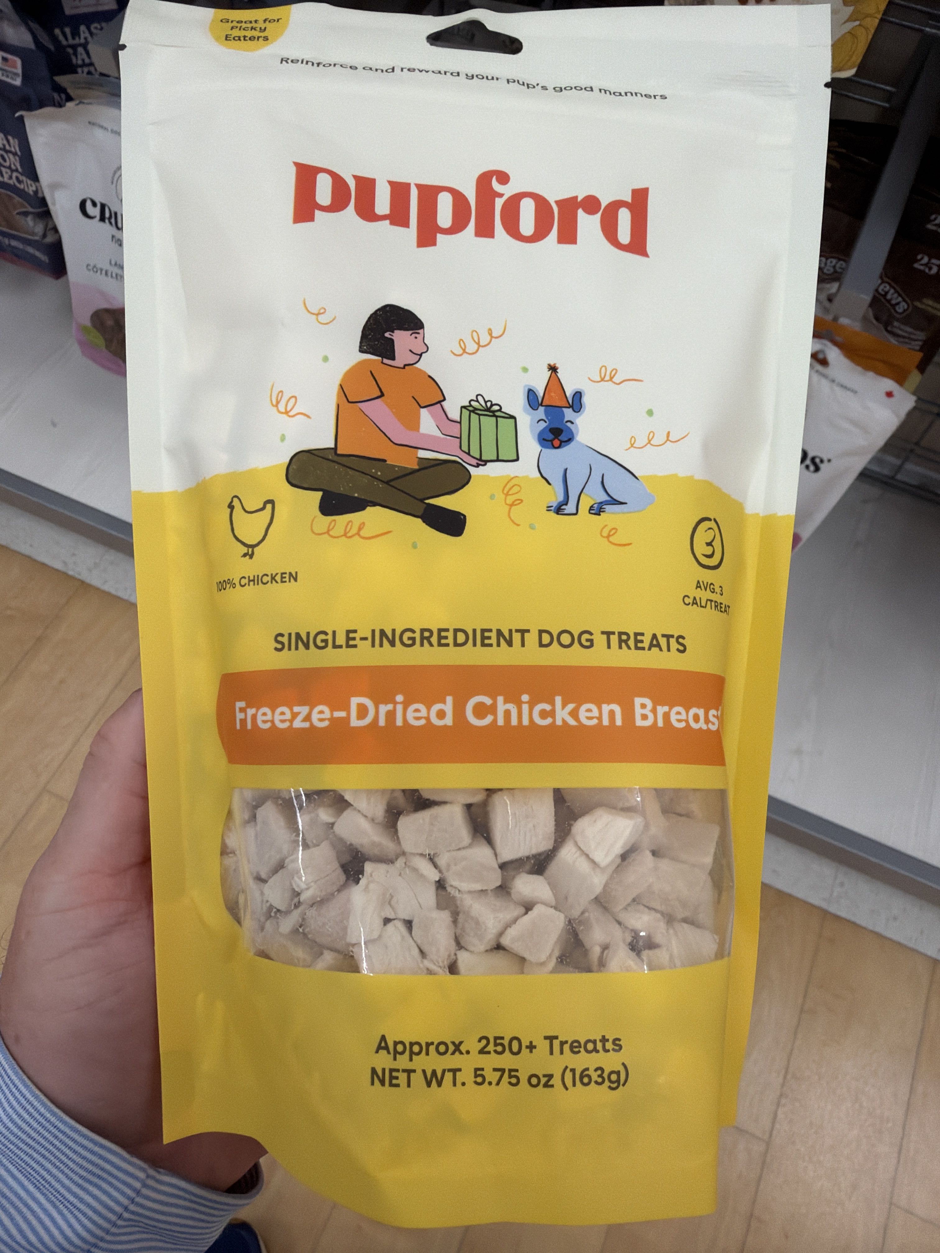 Pupford Freeze-Dried Chicken Breast, front of the package