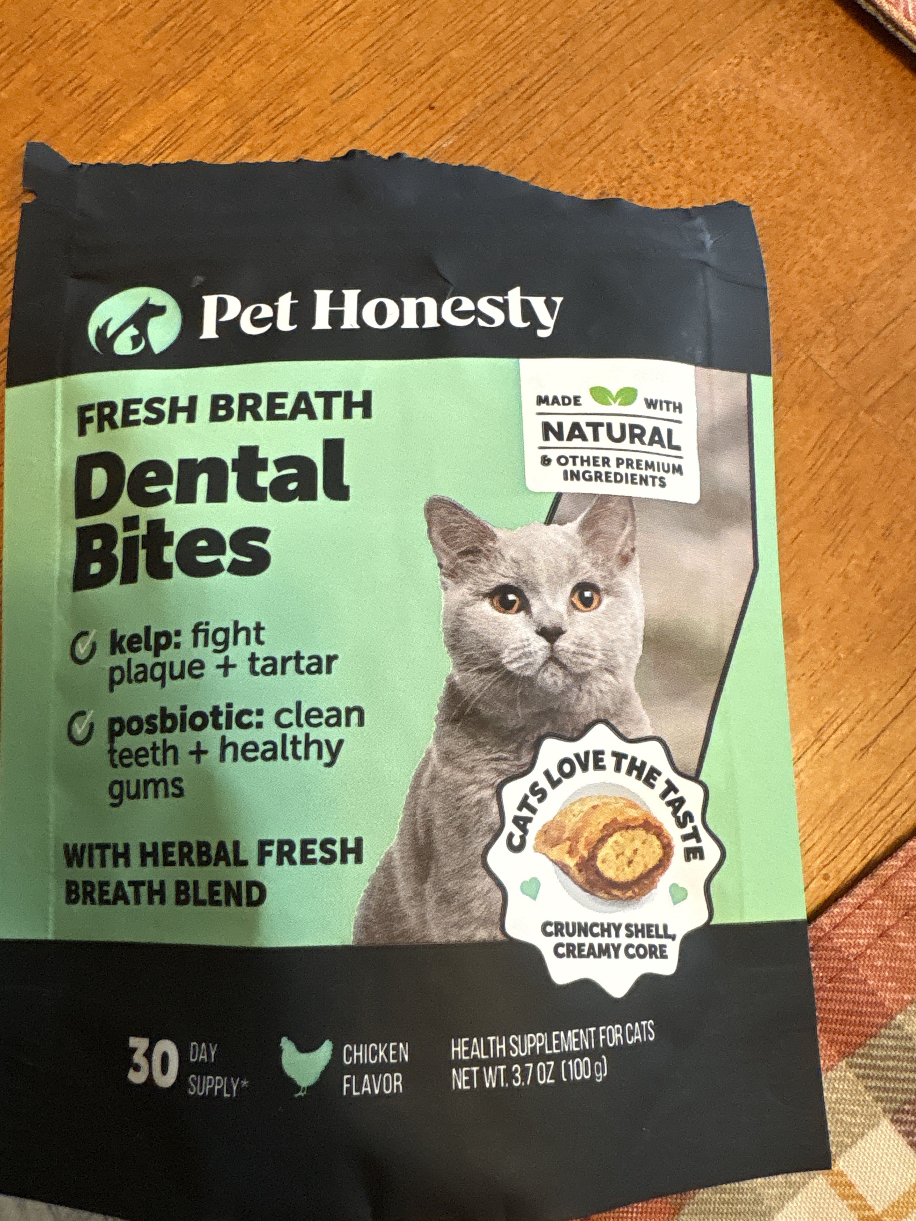 Pet Honesty Fresh Breath Dental Bites, front of the package